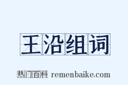 王沿组词是什么意思的图片